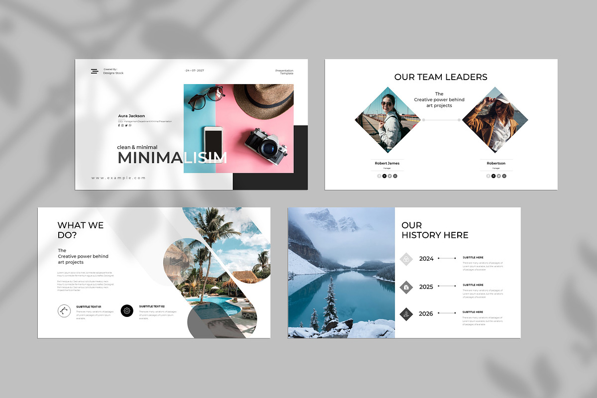 Clean Minimal Presentation Template, a Presentation Template by Creative-Work (Photo 4 of 9)