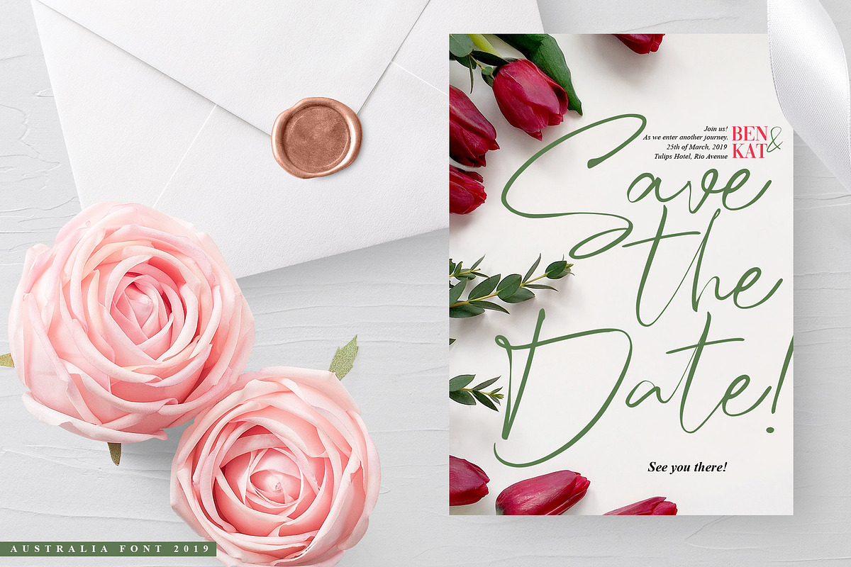 Australia Script Font preview 5