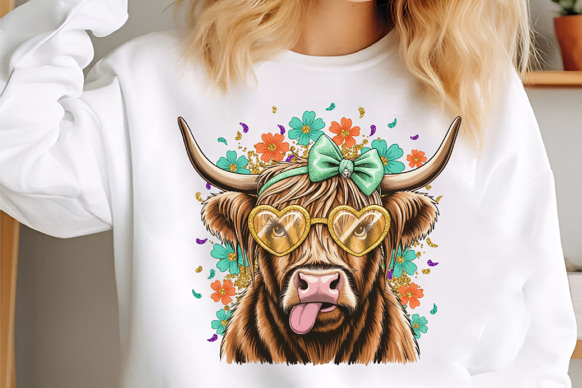 Valentine Day Highland Cow,Valentine, an Illustration by designcity5 (Photo 1 of 9)
