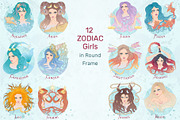 12 Zodiac Girl Hand Drawn Collection, a Healthcare Illustration by ennona_art (Thumbnail 2 of 13)