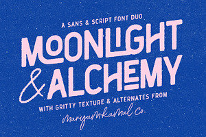 Moonlight & Alchemy Font Duo