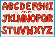 Christmas color set 6-PNG fonts, a Symbol Font by It me digital art (Thumbnail 2 of 11)