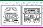 Front Store Coloring Pages, an Illustration by LightExpress (Thumbnail 2 of 5)