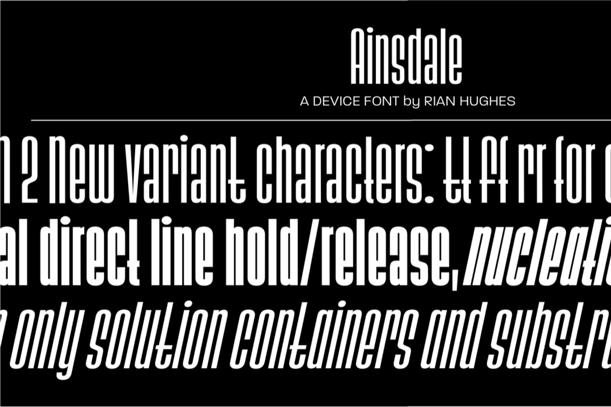 Ainsdale, a Sans Serif Font by Device (Photo 1 of 5)