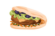 Sandwiches, toasts and burgers set, a Food Illustration by Good Studio (Thumbnail 7 of 21)