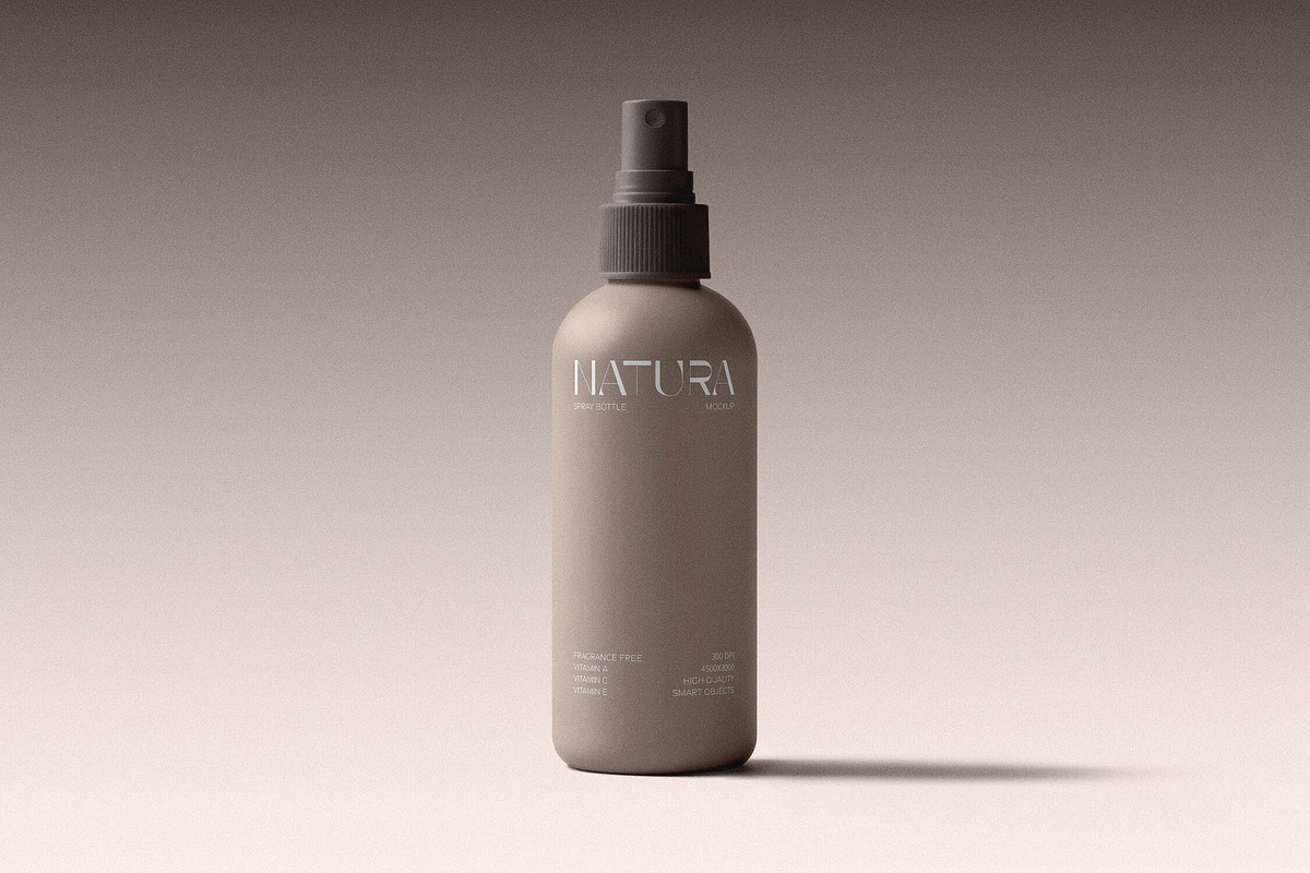 Hair Spray Bottle Mockup, a Packaging Mockup by Design Squad (Photo 2 of 4)