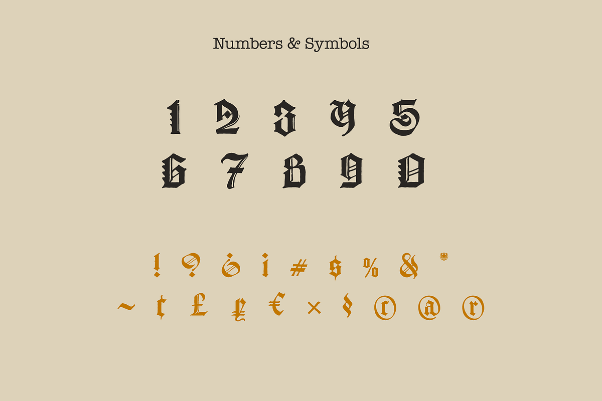 Saxon Textura blackletter, a Blackletter Font by kaer_shop (Photo 6 of 10)