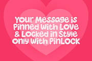 PINLOCK – Lovely Fun Bold Font, a Symbol Font by TypeTasty Font (Thumbnail 11 of 11)