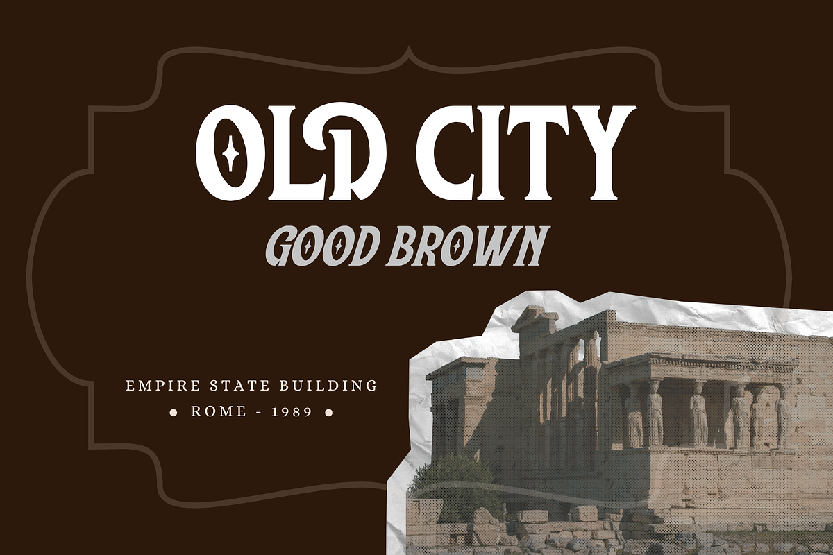 Rouzel Vintage - Retro Logo Font, a Serif Font by Nirmana Visual (Photo 2 of 9)