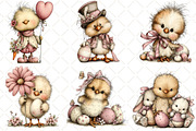 Whimsical Easter Chick Clipart, an Illustration by Black Bird Studio (Thumbnail 4 of 6)