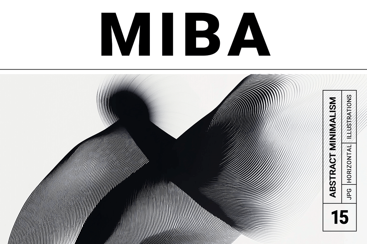 Miba Co · B&W Abstract Minimalism, a Texture Illustration by milatovar (Photo 1 of 20)