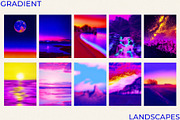Grainy Gradient Textures & Shapes, an Object Graphic by CatJello Graphics (Thumbnail 25 of 38)