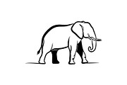 Elephant Vector Elements Bundle, an Animal Illustration by balal (Thumbnail 9 of 10)