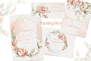 Watercolor flowers summer peony set, a Decorative Illustration by Edith’s World (Thumbnail 2 of 13)