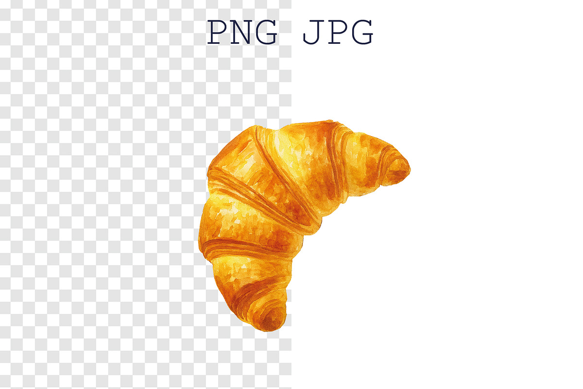 Croissants - elements and patterns, a Pattern Graphic by DreamoraArt (Photo 2 of 9)