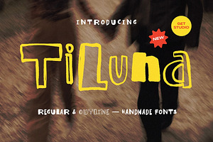 Tiluna – Handmade Display Font