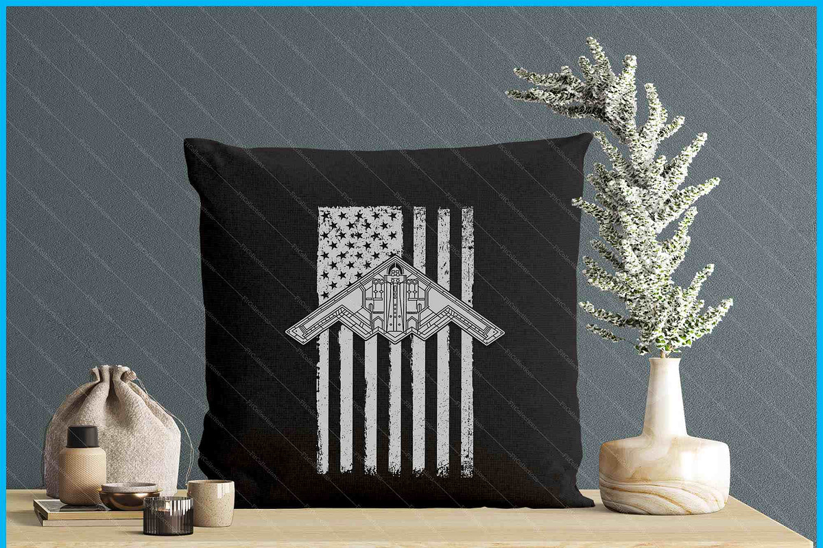 Military Airplane American Flag B2, an Object Graphic by Creativeusart (Photo 4 of 4)