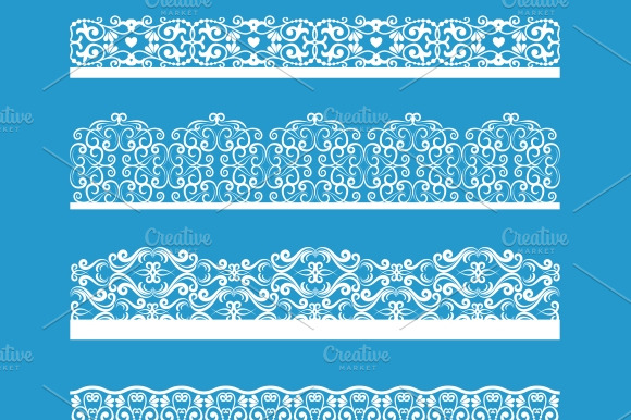 Seamless Vector Vintage Borders