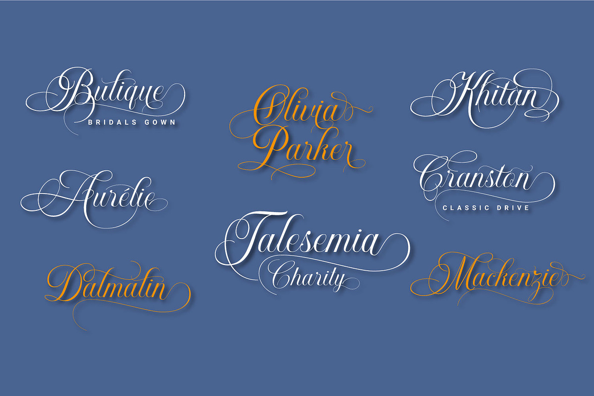 Khatija Calligraphy, a Script Font by Ridha-38.lineart (Photo 11 of 15)