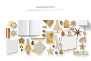 05_Golden Christmas Scene Creator, a Books & Magazine Mockup by Kzara Visual Concepts (Thumbnail 4 of 7)