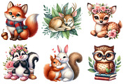 Sweet Forest Friends, Baby Animals, an Illustration by Watercolor design (Thumbnail 2 of 4)