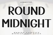 Round Midnight, a Script Font by InermediaSTUDIO (Thumbnail 1 of 8)