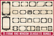 25 Vintage Frame and Window SVG Set, a Decorative Illustration by Artivon (Thumbnail 1 of 4)