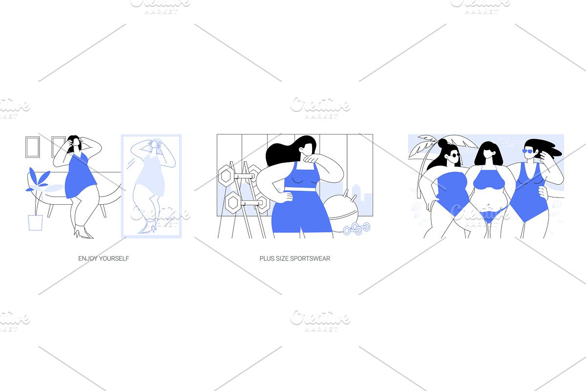 Body positive fashion isolated, a Person Illustration by Visual Generation