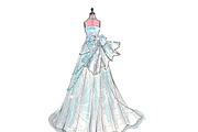 Set of three gown dress fashion art, an Object Illustration by tranyenhanu (Thumbnail 2 of 4)