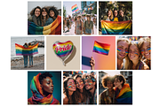 Colorful Pride Month Backgrounds, a Background Graphic by NadiaTheronArt (Thumbnail 3 of 4)