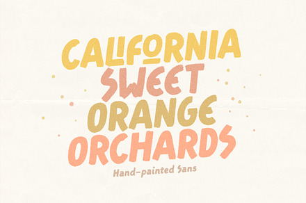 Sweet Orange - Hand-painted Sans, a Handwritten Font by Harmonais Visual