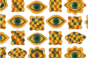 Colorful patterned design featuring, an Illustration by ZinetroN