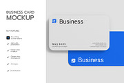 Realistic Business Card Mockup, an Advertising Mockup by graphypix (Thumbnail 2 of 4)