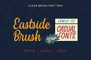 Eastside Brush - Casual Font Trio, a Font by Adam Fathony (Thumbnail 1 of 10)