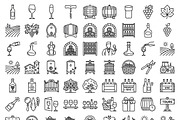 42 Winery Vineyard Outline Icons, an Outline Icon by adenpinkstore (Thumbnail 1 of 11)