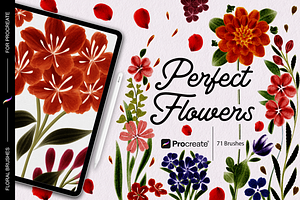 Perfect Flower brushes for Procreate