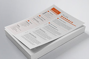 Clean Resume/CV Template, a Resume Template by theresumepark (Thumbnail 1 of 5)