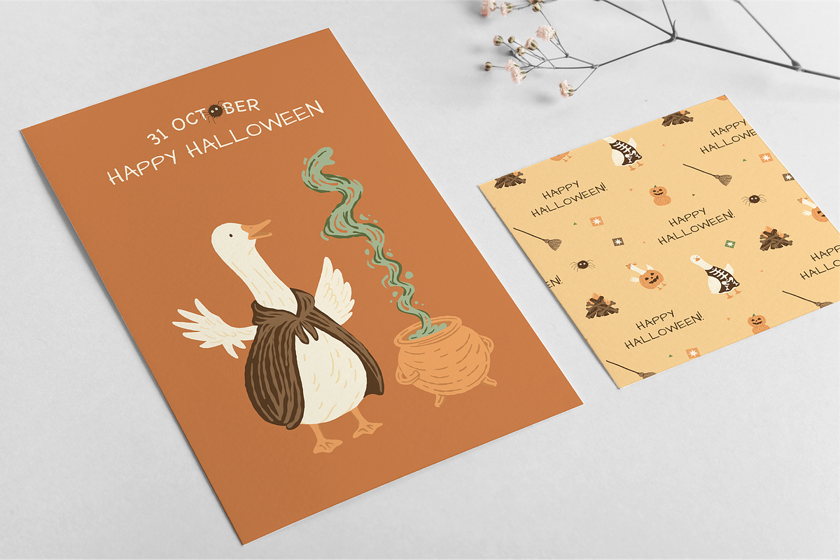 Halloween Goose Hand Drawn, an Object Illustration by Jump Studio (Photo 5 of 5)