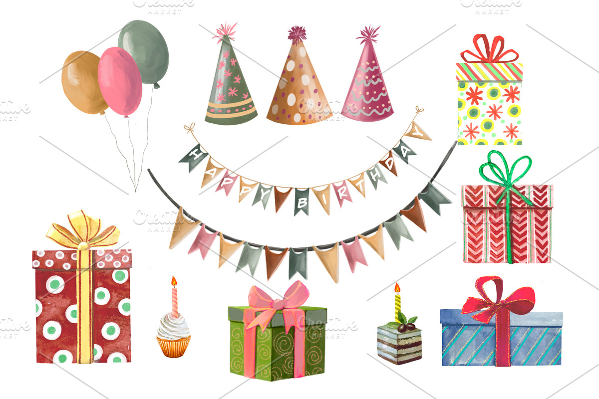 Birthday party in the forest, an Illustration by AkvarelRiver (Photo 5 of 10)
