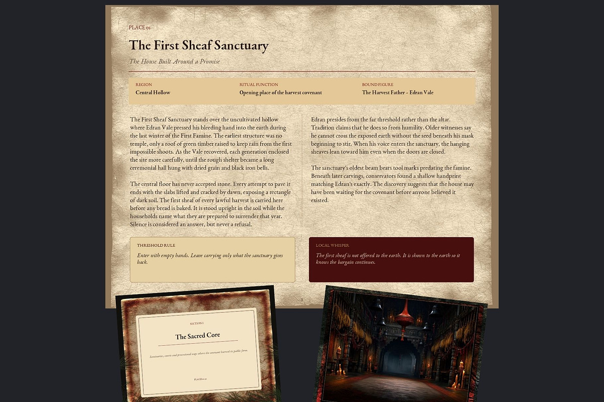 Harvest Ritual Horror RPG Backdrops, a Seasonal Illustration by ThatsDesignArt (Photo 2 of 18)