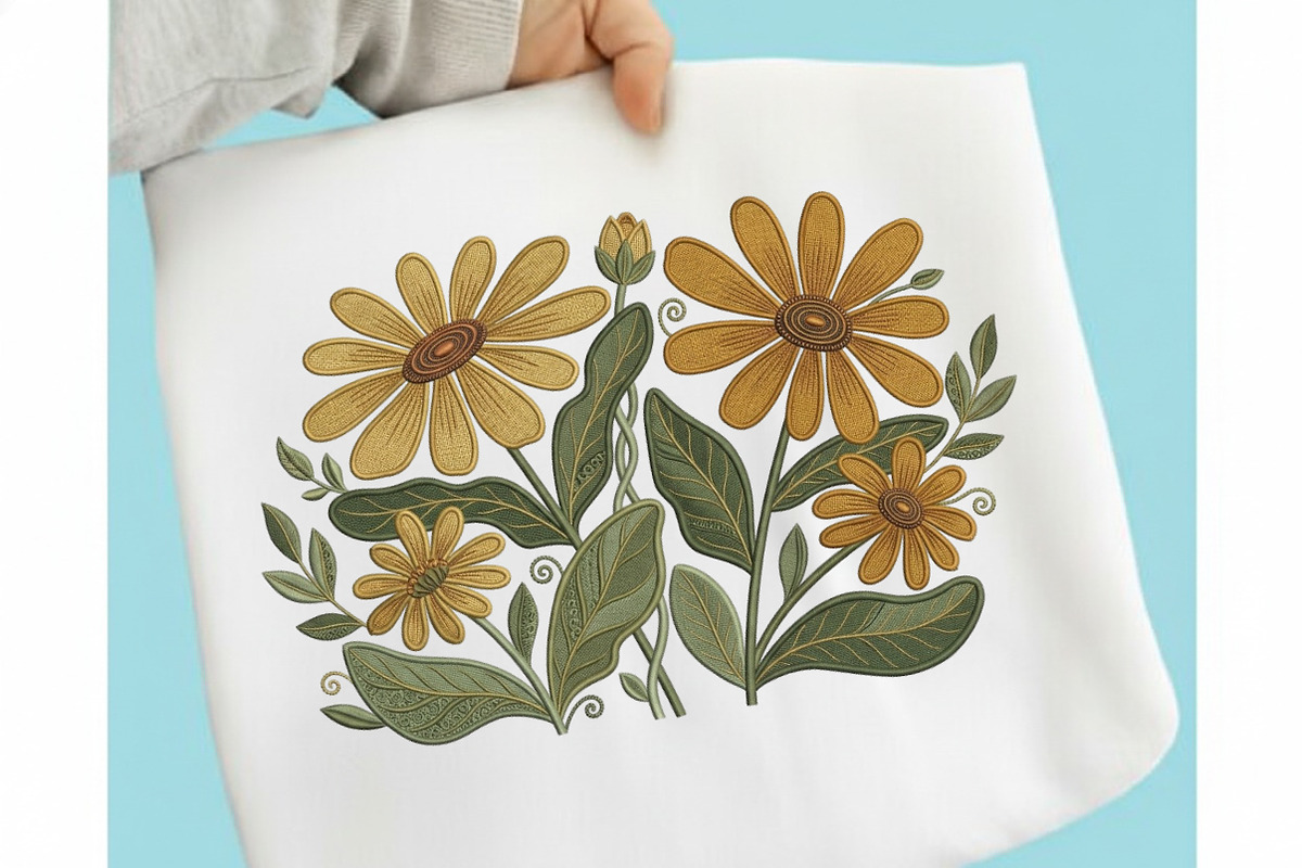 Sunflower Sublimation Design, an Illustration by designcity5 (Photo 1 of 4)