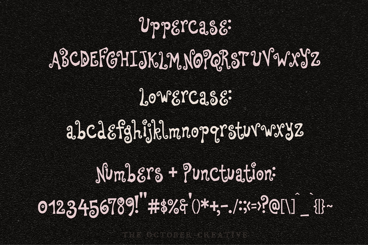 Ramblestruck Bouncy Display Font, a Handwritten Font by The October Creative (Photo 2 of 8)