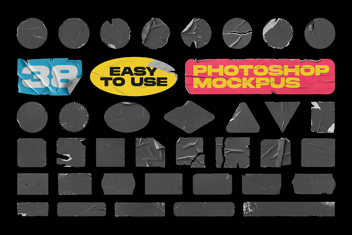 Peeled Paper Stickers, a Product Mockup by FLYERWRK (Photo 3 of 13)