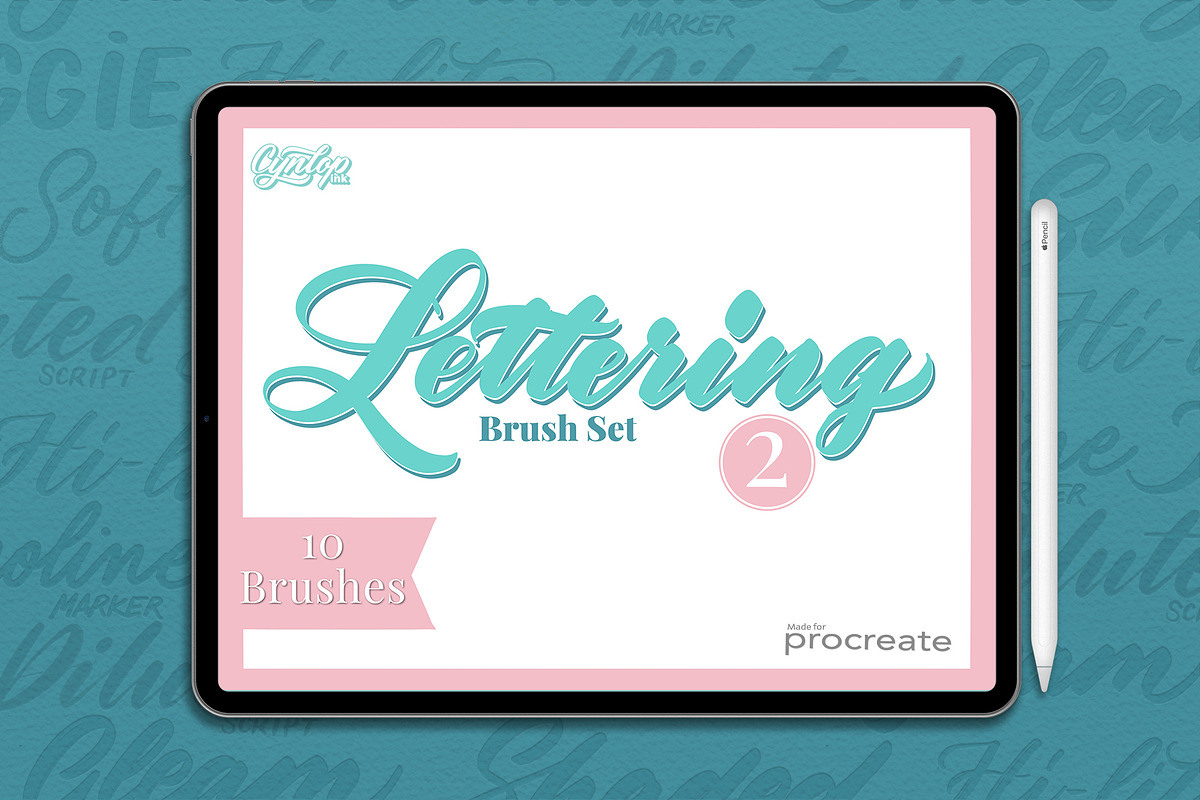 Procreate Lettering Brush Pack 2