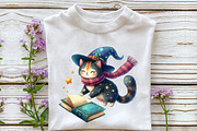 Cute Magic School Watercolor Clipart, an Illustration by Rose Art (Thumbnail 7 of 7)