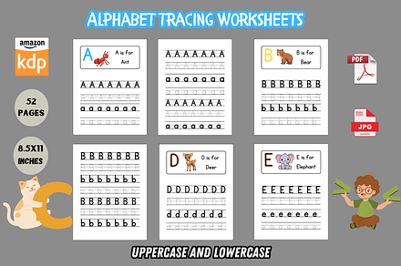 Alphabet Tracing Letters Worksheets