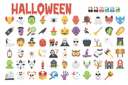 Halloween Flat Vector Icons – Spooky, an Illustration by Vector Portal (Thumbnail 1 of 2)