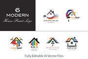 Painting Company Logo Collection, a Branding & Logo Template by YUDesignStore (Thumbnail 1 of 16)