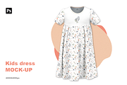 Kids dress mockup, a Bottom Mockup by Irena Matiash shop (Thumbnail 1 of 4)