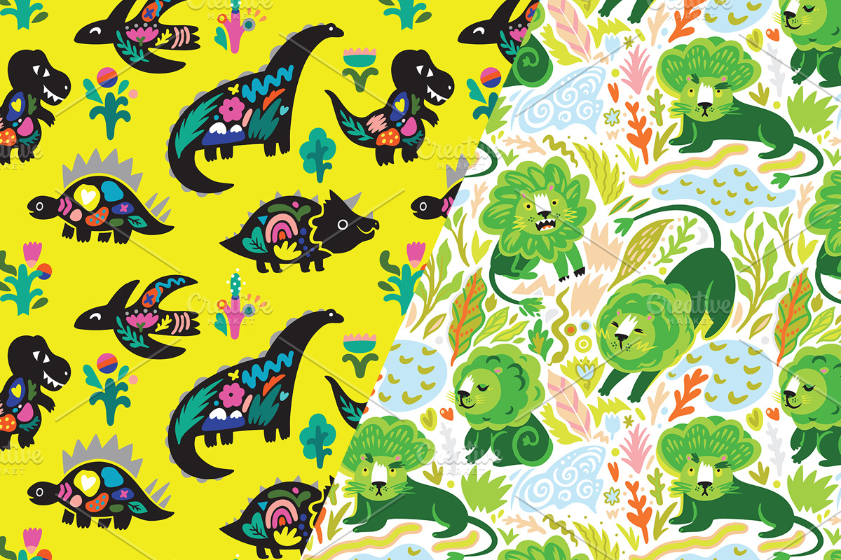 Amazing animals, a Pattern Graphic by PenguinHouse (Photo 10 of 14)